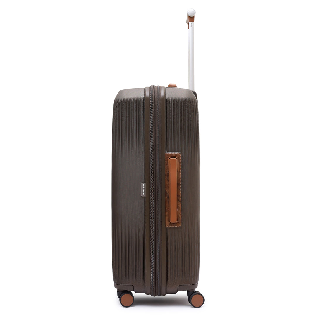 PC Elephant Leather Check-in Large Trolley - Bronze & Cognac