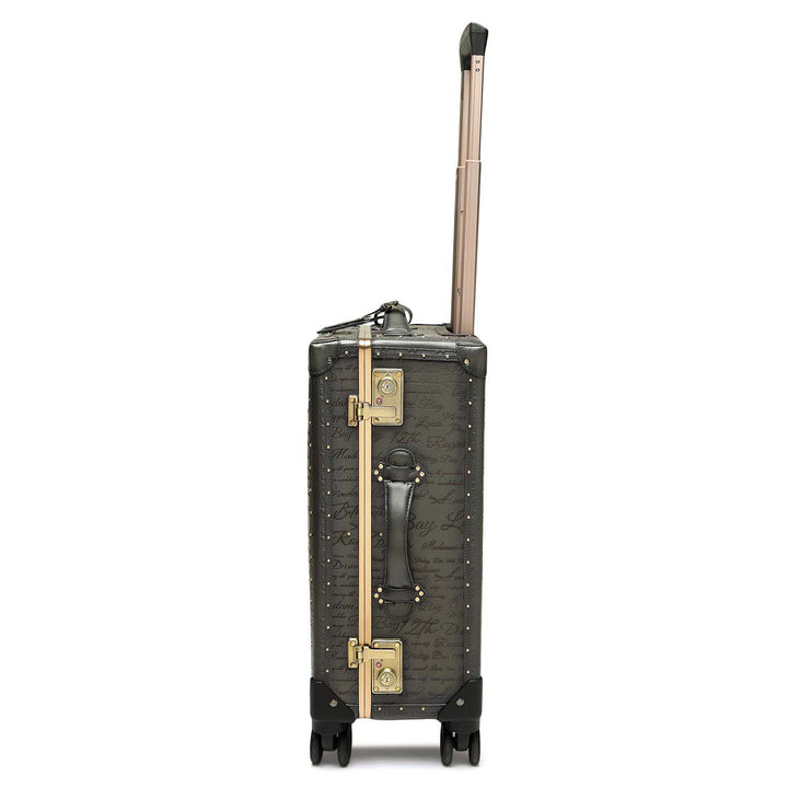 Signato Leather Trunk Trolley - Grey