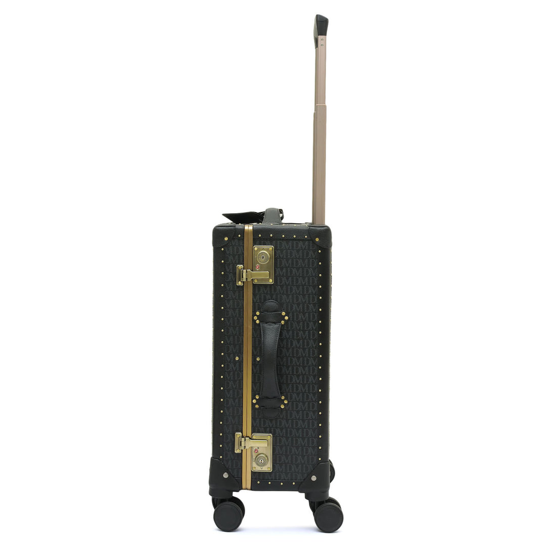 Monogram Franzy Leather Trunk Trolley  - Black
