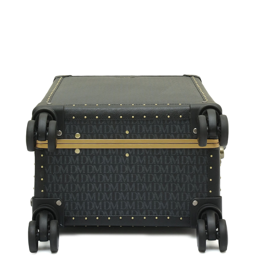 Monogram Franzy Leather Trunk Trolley  - Black