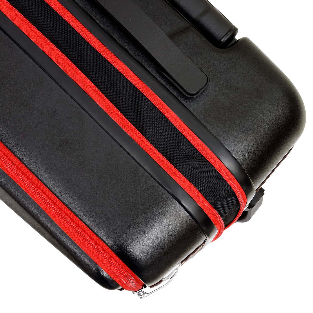 Check-In PC Trolley (L)- Black & Burgundy