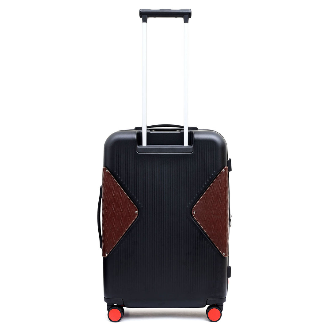 Check-In PC Trolley (L)- Black & Burgundy