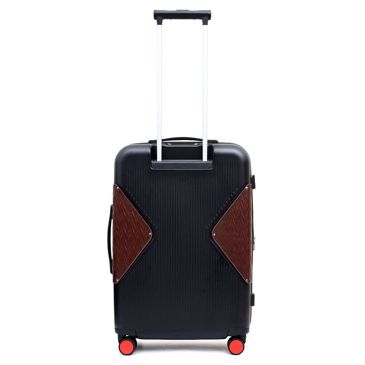 Check-In PC Trolley (L)- Black & Burgundy