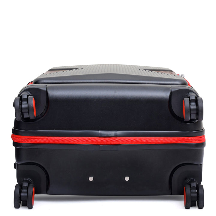 Check-In PC Trolley (L)- Black & Burgundy