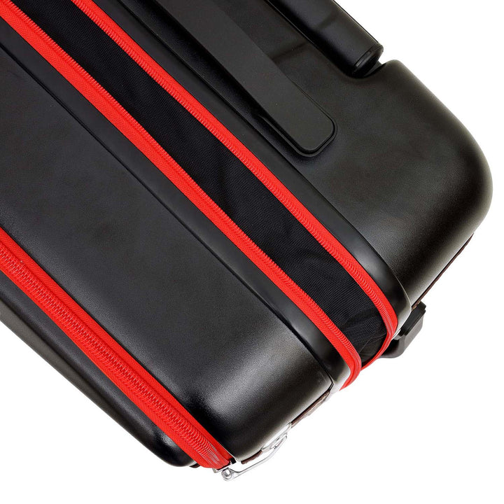 PC Trolley (Medium) - Black & Burgundy