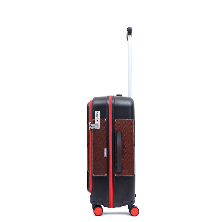 PC Trolley (Medium) - Black & Burgundy
