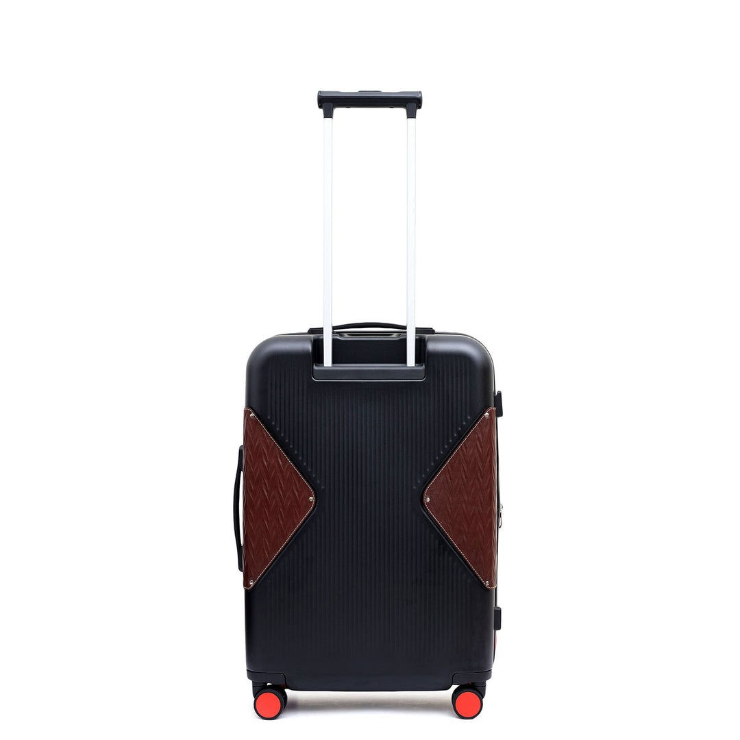 PC Trolley (Medium) - Black & Burgundy