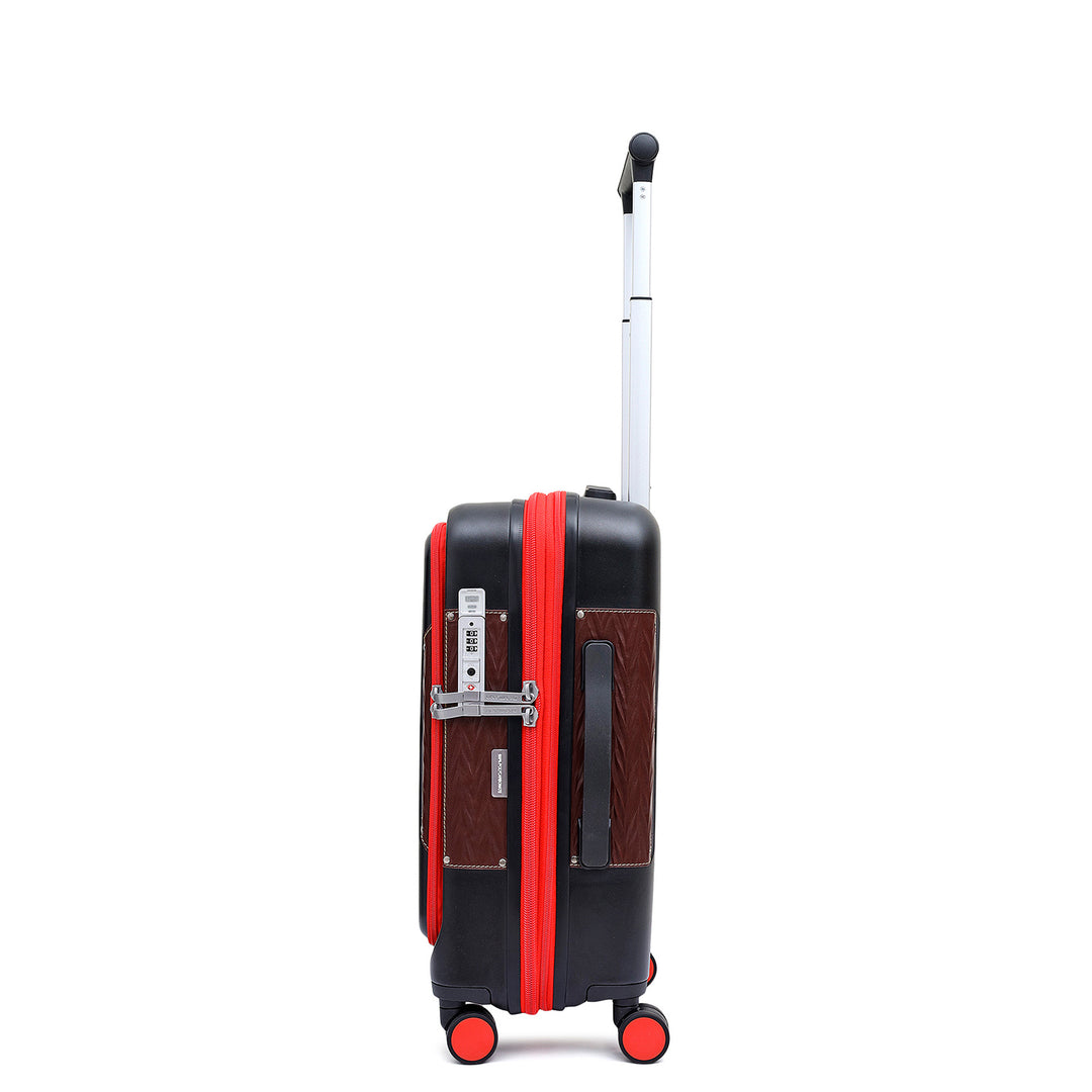 Cabin PC Trolley (S) - Black & Burgundy