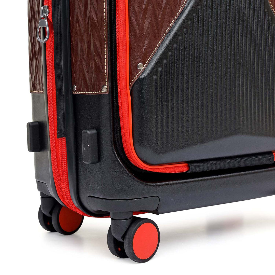 Cabin PC Trolley (S) - Black & Burgundy