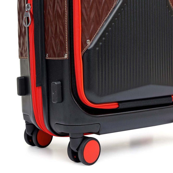 Cabin PC Trolley (S) - Black & Burgundy