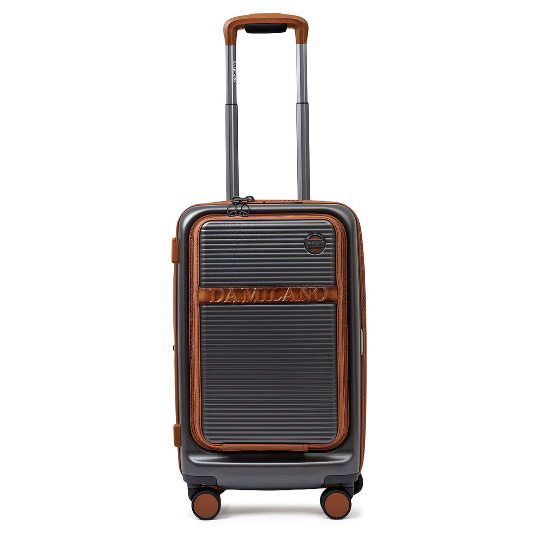 Viaggio Cabin Trolley - Grey & Cognac