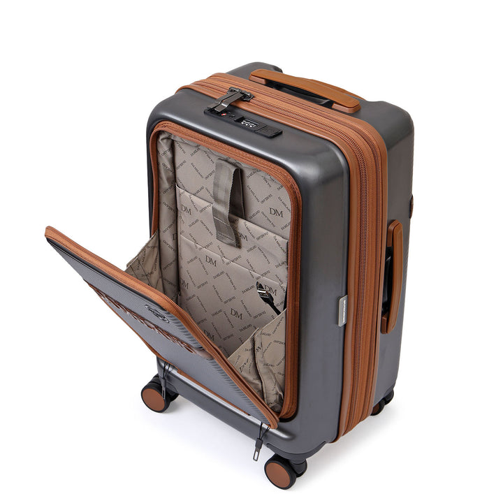 Viaggio Cabin Trolley - Grey & Cognac