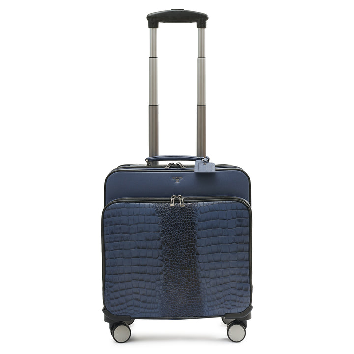 Croco Franzy Leather Overnighter Trolley - Stardust