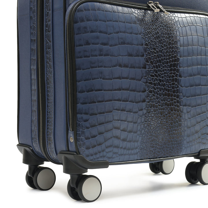 Croco Franzy Leather Overnighter Trolley - Stardust
