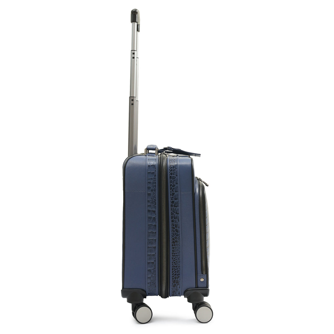 Croco Franzy Leather Overnighter Trolley - Stardust