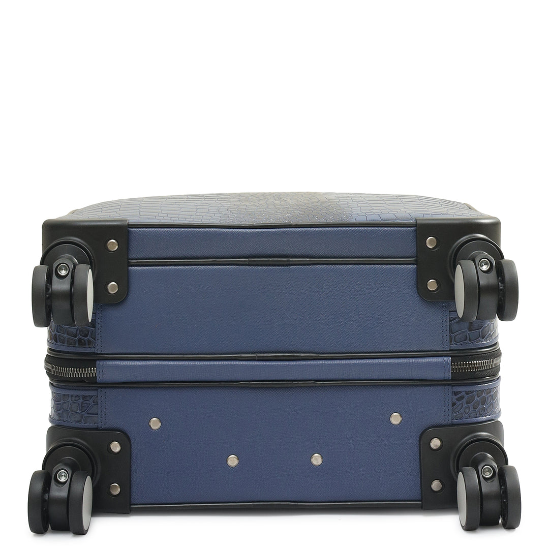 Croco Franzy Leather Overnighter Trolley - Stardust