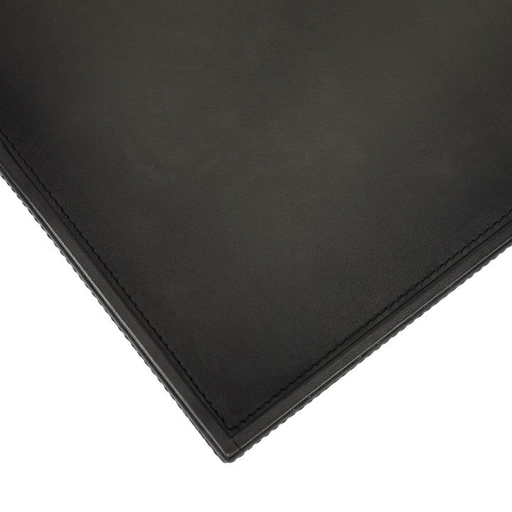 Small Signato Leather Tray - Grey