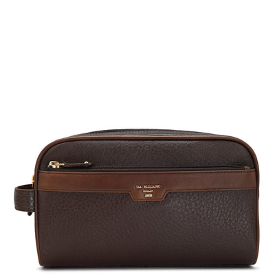 Bub Leather Vanity Pouch - Brown