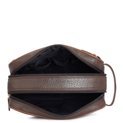Bub Leather Vanity Pouch - Brown