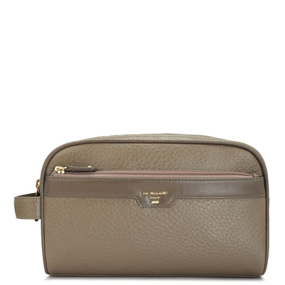 Bub Leather Vanity Pouch - Taupe