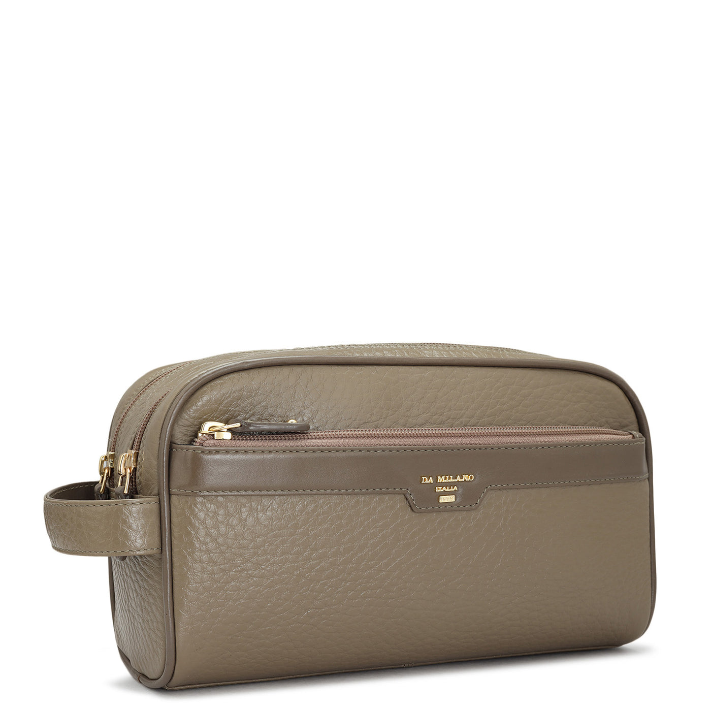 Bub Leather Vanity Pouch - Taupe