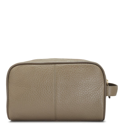 Bub Leather Vanity Pouch - Taupe