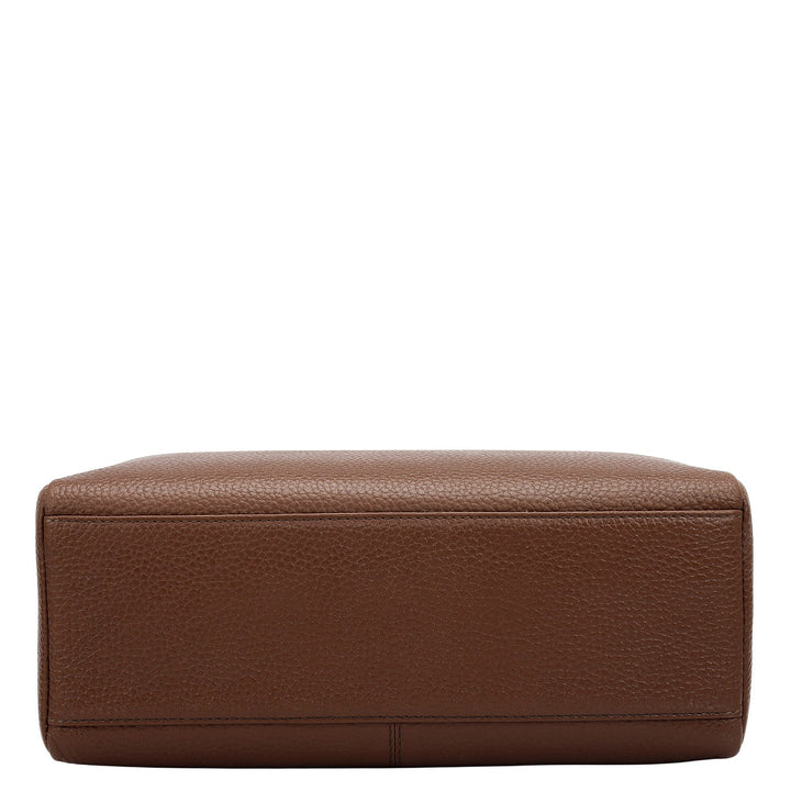 Wax Leather Vanity Pouch - Espresso