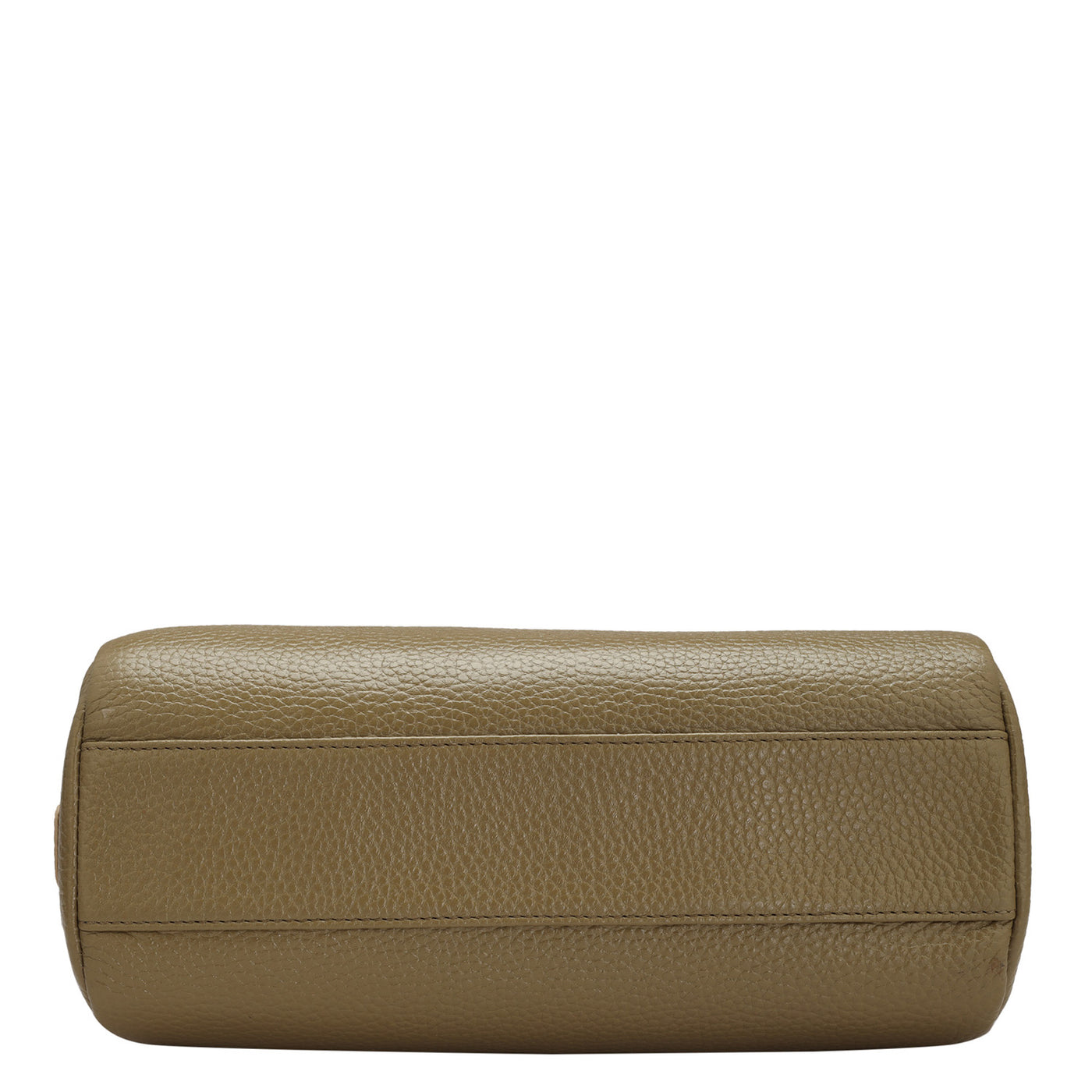 Wax Leather Vanity Pouch - Olive