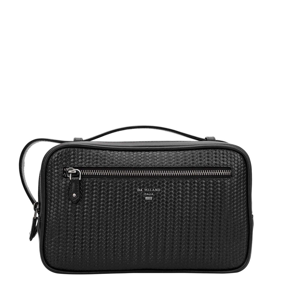 Emboss Vanity Pouch - Black