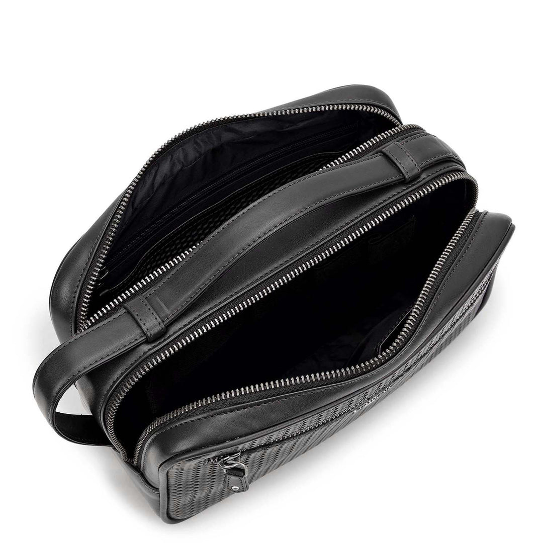 Emboss Vanity Pouch - Black
