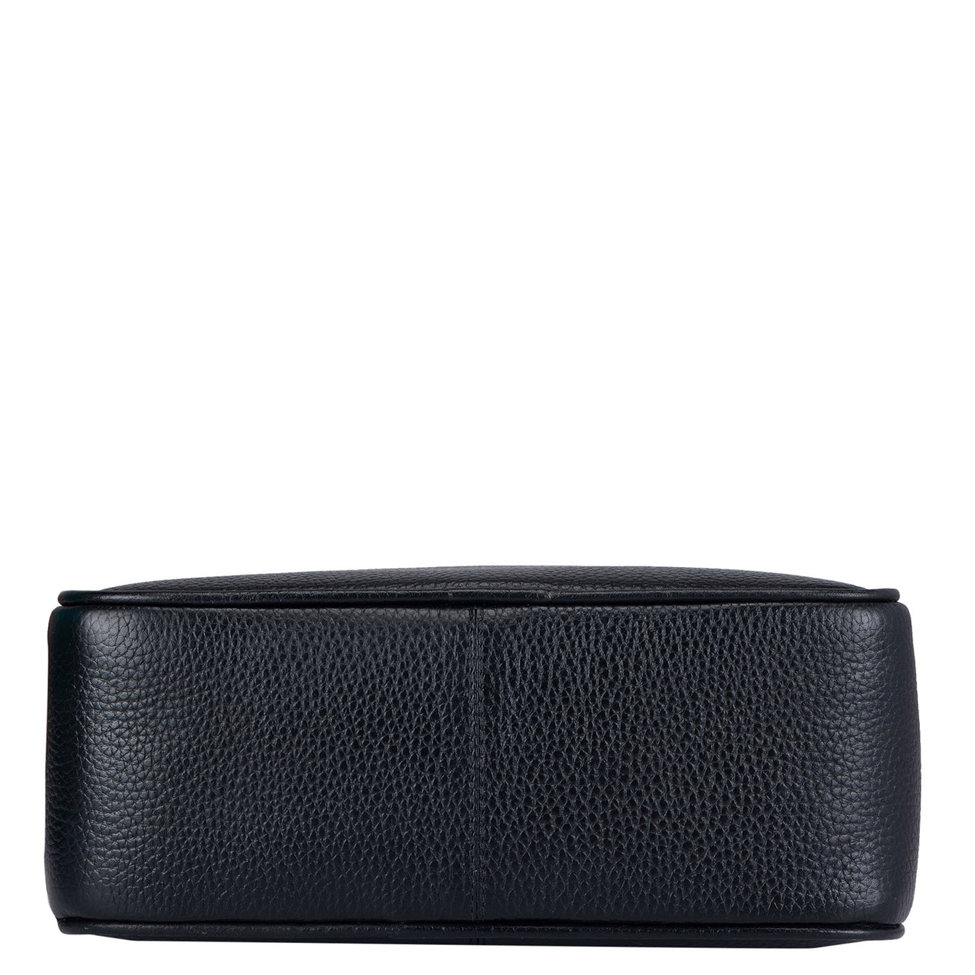 Wax Leather Vanity Pouch - Black