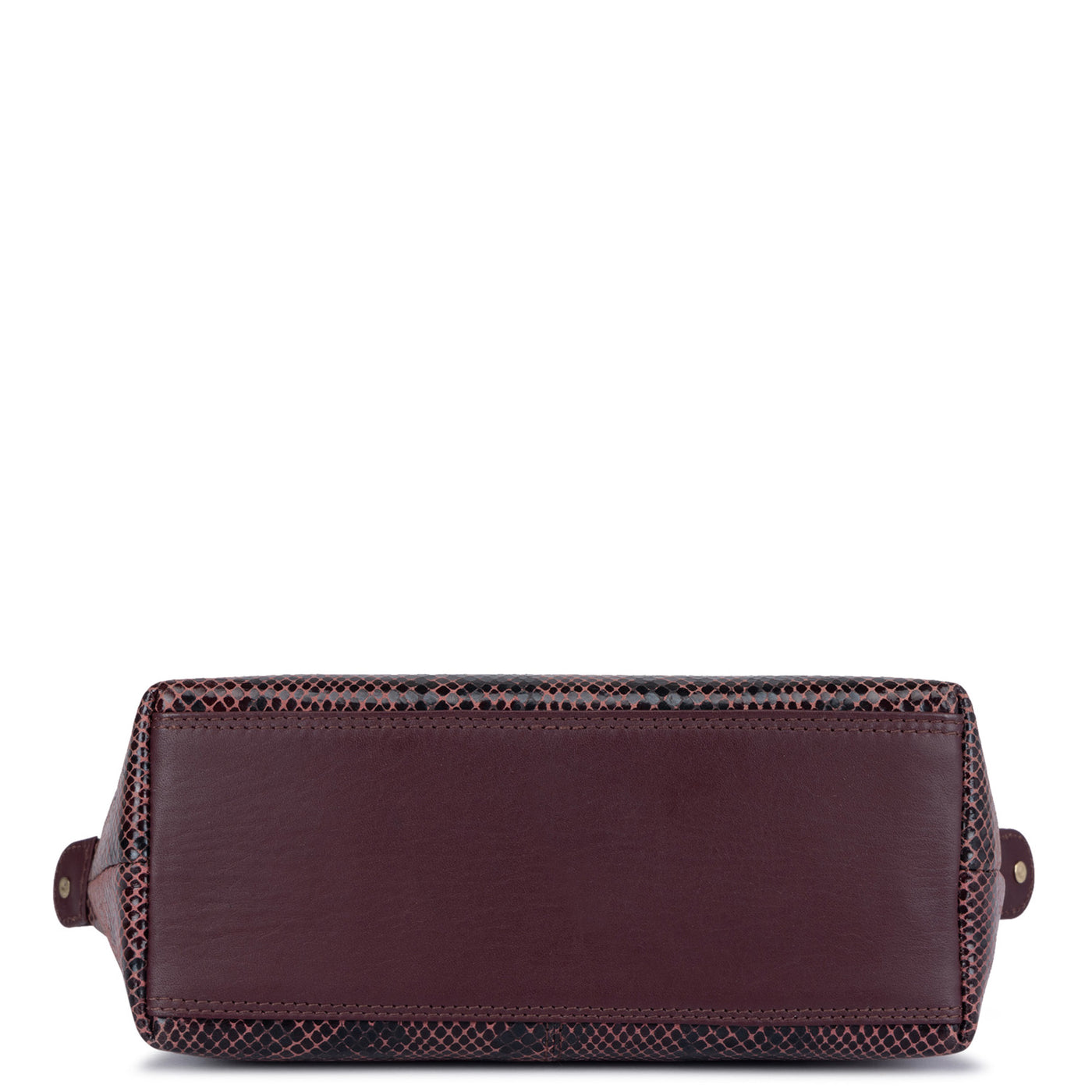 Snake Leather Vanity Pouch - Berry