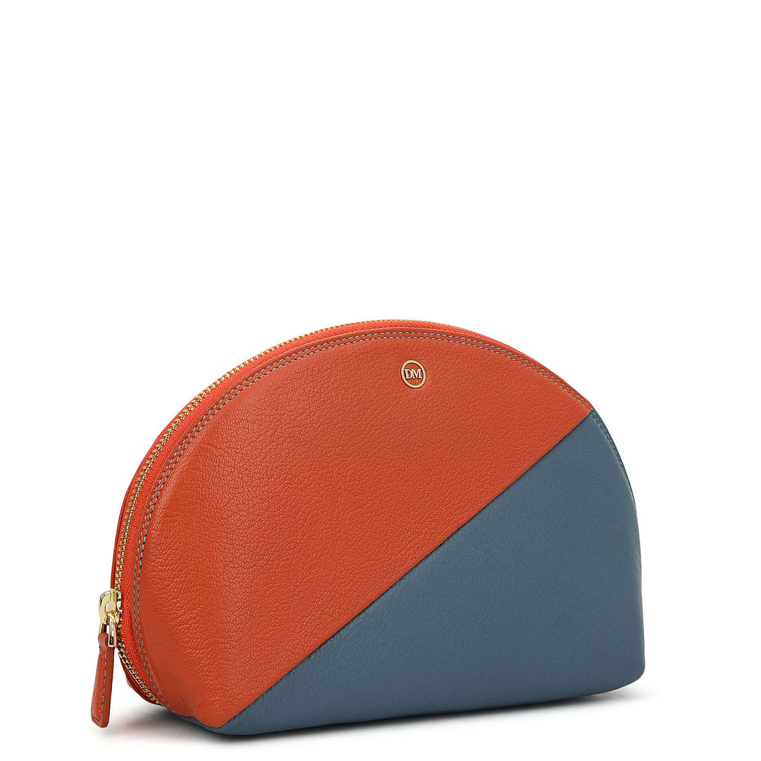 Prisme Vanity Pouch (L)- Navy & Sky Blue