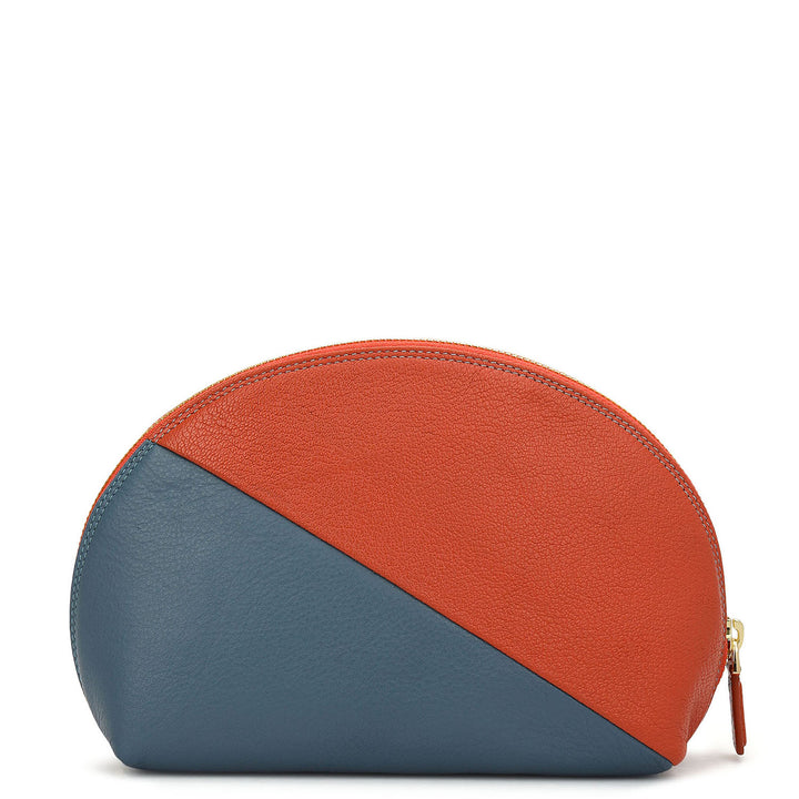 Prisme Vanity Pouch (L)- Navy & Sky Blue