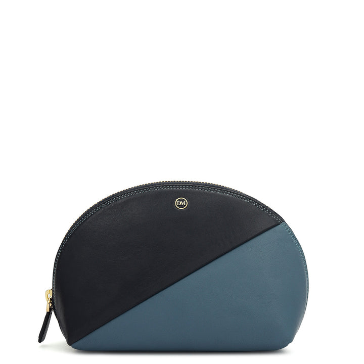 Prisme Vanity Pouch (M)- Navy & Sky Blue