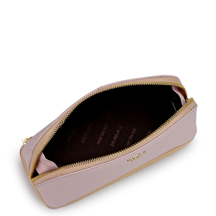 Wax Leather Vanity Case - Lavender