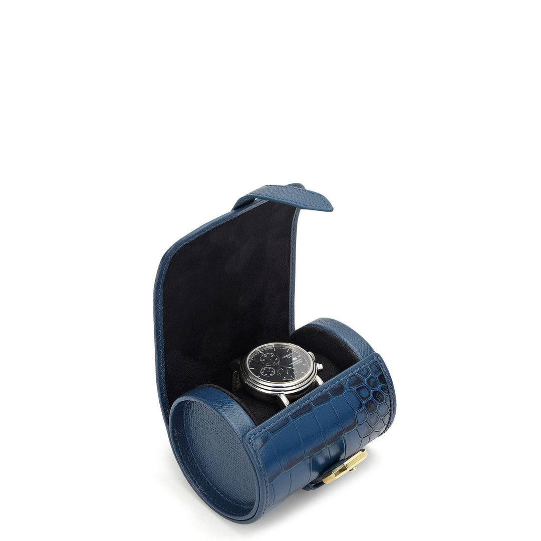 Single Slot Leather Watch Box - Twilight