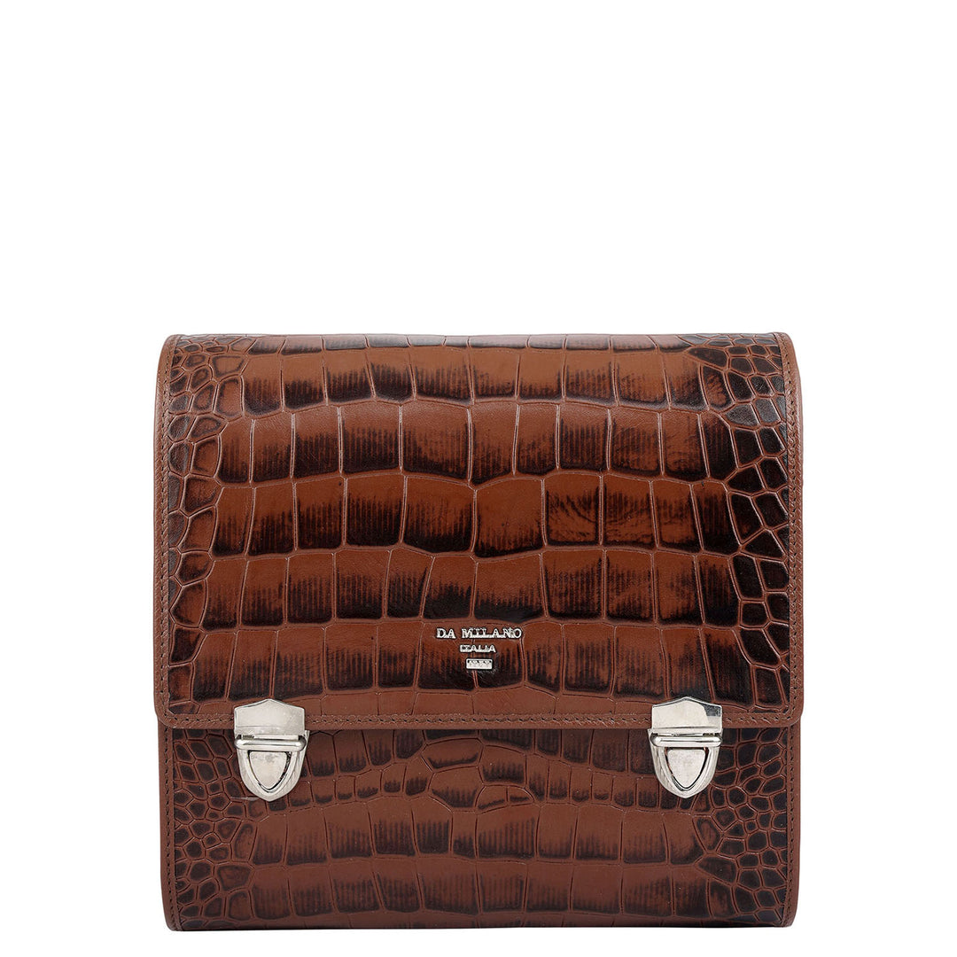 Croco Leather Watch Box - Date