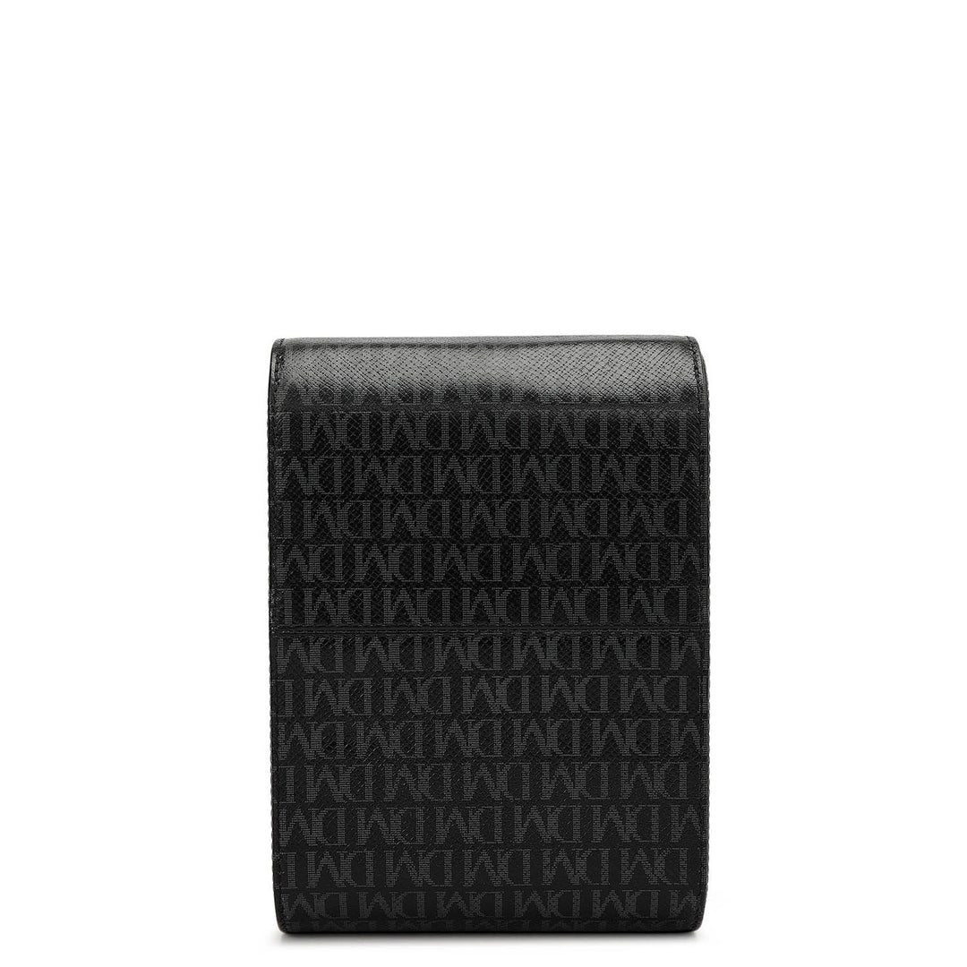 Monogram Leather Watch Box - Black