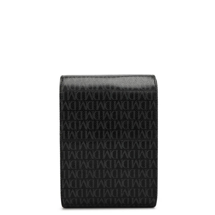 Monogram Leather Watch Box - Black