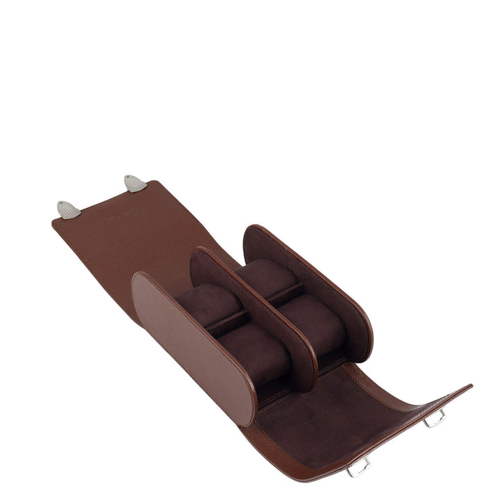 Croco Leather Watch Box - Date