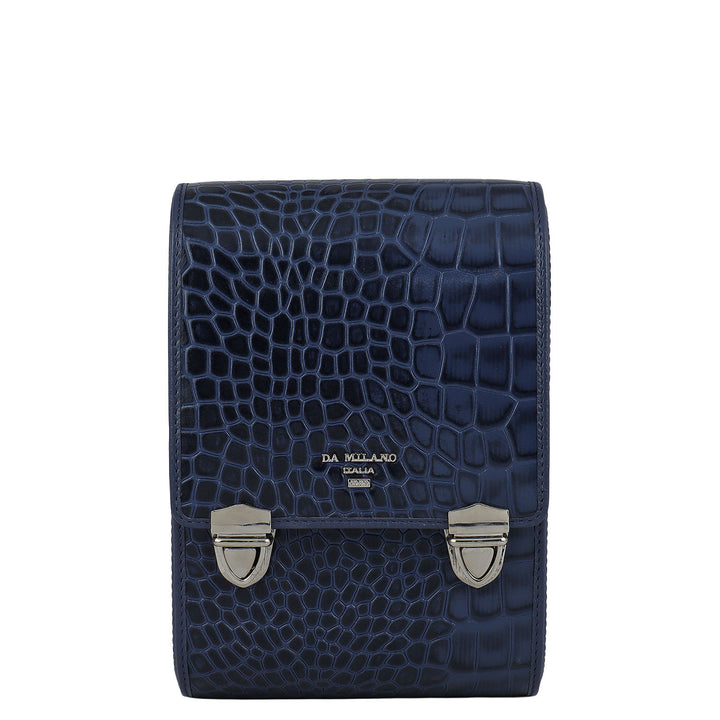 Croco Leather Watch Box - Stardust