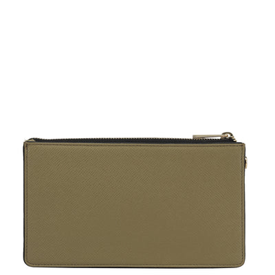 Franzy Leather Ladies Wallet - Olive