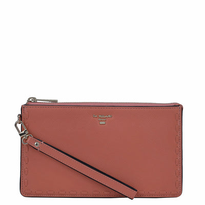 Franzy Leather Ladies Wallet - Salmon