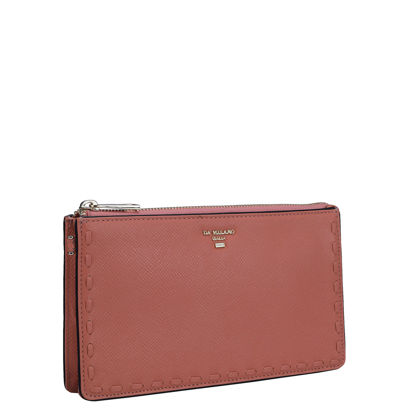 Franzy Leather Ladies Wallet - Salmon