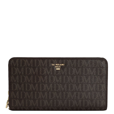 Monogram Franzy Leather Multi Pouch - Chocolate