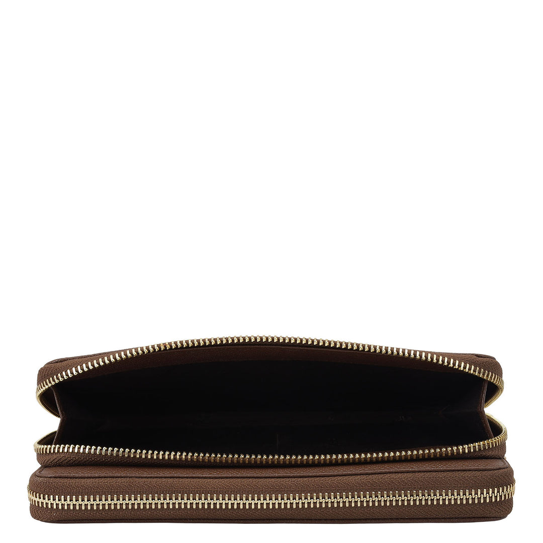 Croco Leather Ladies Wallet - Date