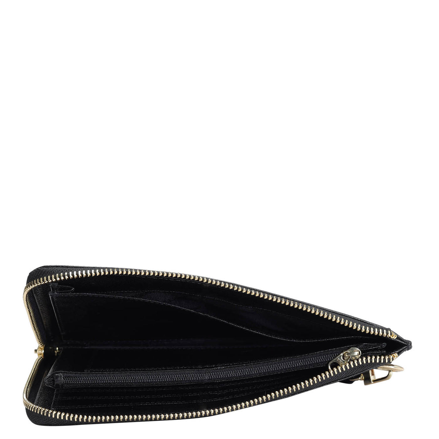 Croco Leather Multi Pouch - Black