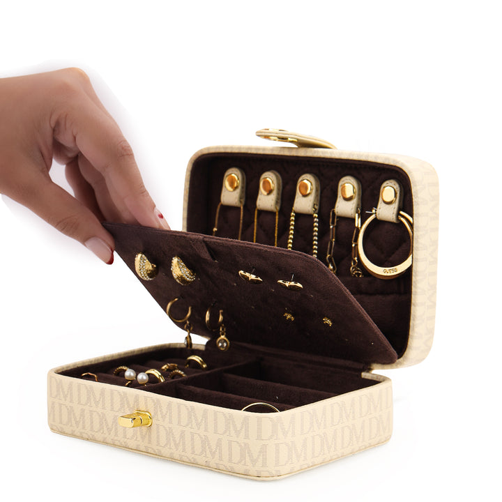 Monogram Jewellery Case - Marshmallow
