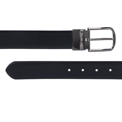 Semi Formal Plain Leather Mens Belt - Black & Brown